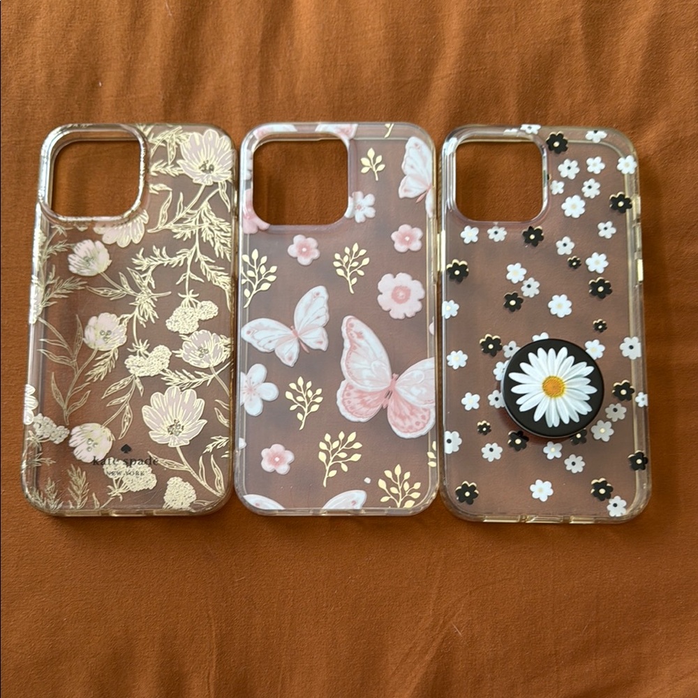 Floral and Butterfly Phone Case Set